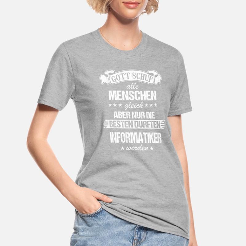 Informatiker Programmierer Informatik Spruch Unisex Polycotton T-Shirt