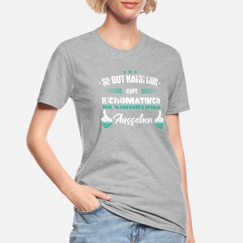 Informatiker Programmierer Informatik Spruch Unisex Polycotton T-Shirt