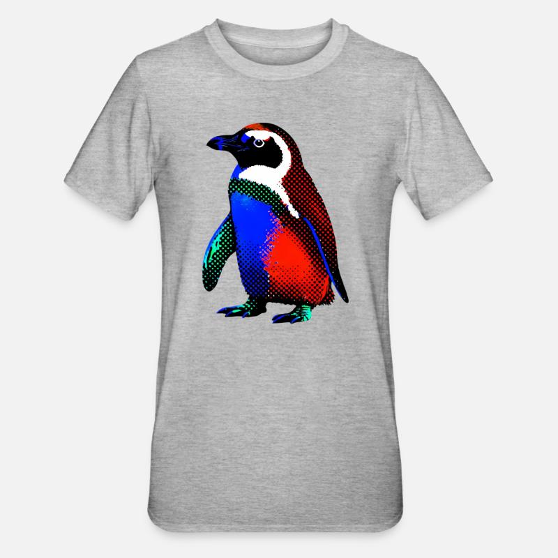 Pingouin - T-shirt polycoton Unisexe - gris chiné