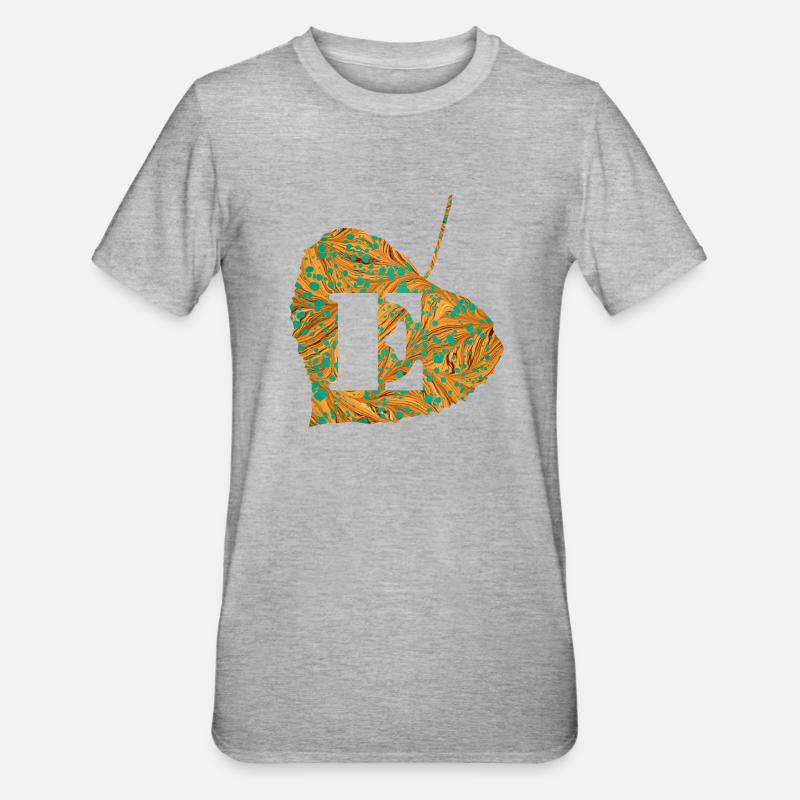 Feuille E 95 E - T-shirt polycoton Unisexe - gris chiné