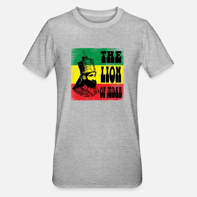 Reggae - Unisex Polycotton T-Shirt - Grau meliert