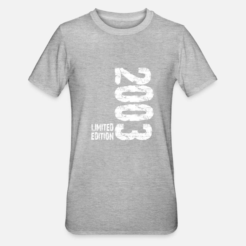 Édition limitée 2003 - T-shirt polycoton Unisexe - gris chiné