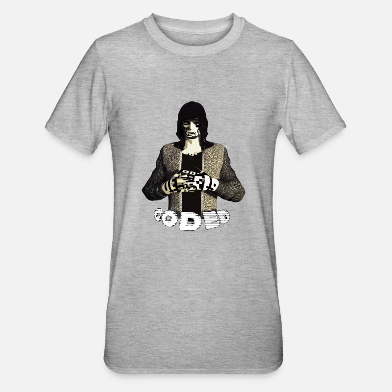 CODÉ - T-shirt polycoton Unisexe - gris chiné