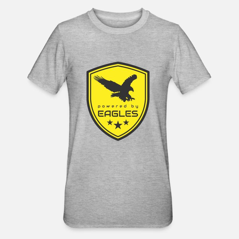 PROPULSÉ PAR DES AIGLES - T-shirt polycoton Unisexe - gris chiné
