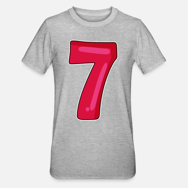 7 - T-shirt polycoton Unisexe - gris chiné