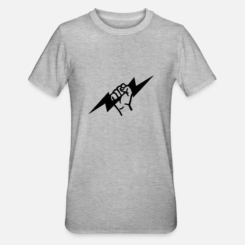 Flash - T-shirt polycoton Unisexe - gris chiné