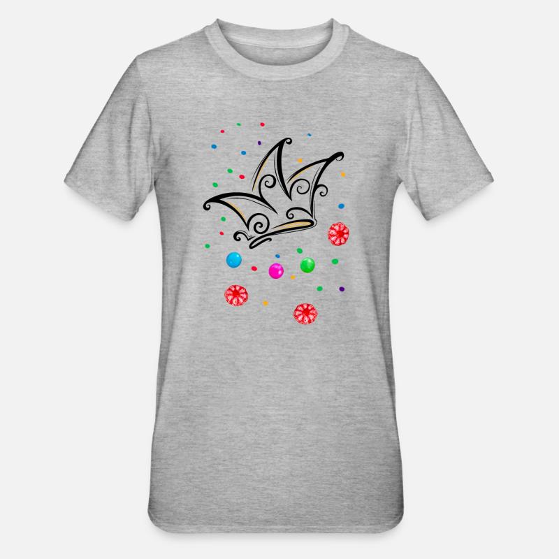 Fool’s Cap Candy Camel - T-shirt polycoton Unisexe - gris chiné