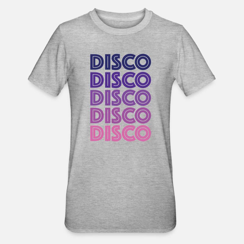 Disco Disco Disco - T-shirt polycoton Unisexe - gris chiné