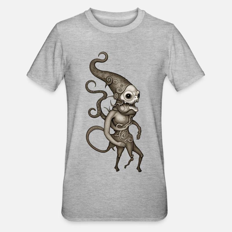 BUG #5 - dark hell - T-shirt polycoton Unisexe - gris chiné