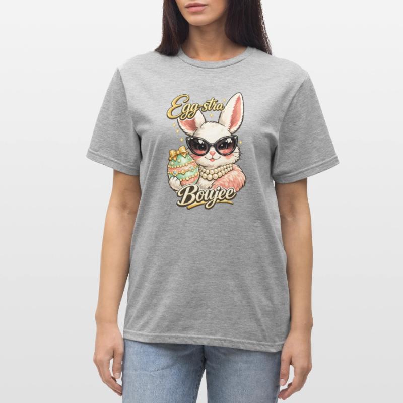 Eggstra Boujee Easter Bunny Easter Unisex Polycotton T-Shirt