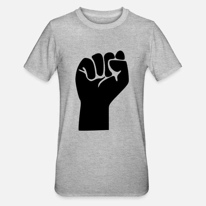 Faust / Revolution - Unisex Polycotton T-Shirt - Grau meliert