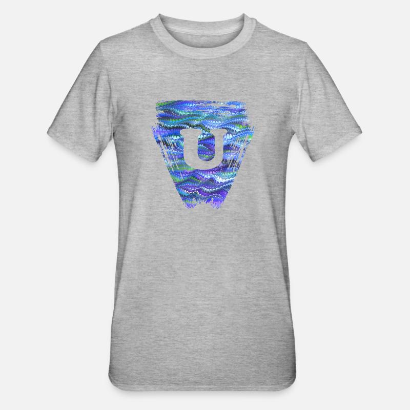 Triangle E 103 U - T-shirt polycoton Unisexe - gris chiné