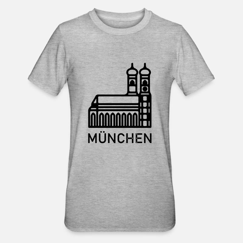 Munchen - T-shirt polycoton Unisexe - gris chiné