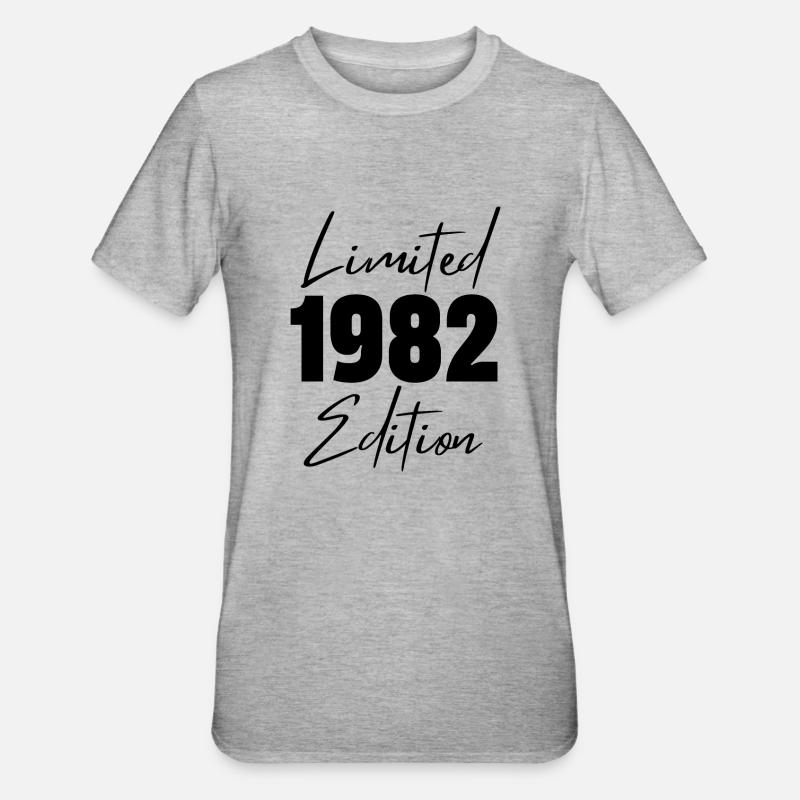 1982 Édition limitée - T-shirt polycoton Unisexe - gris chiné