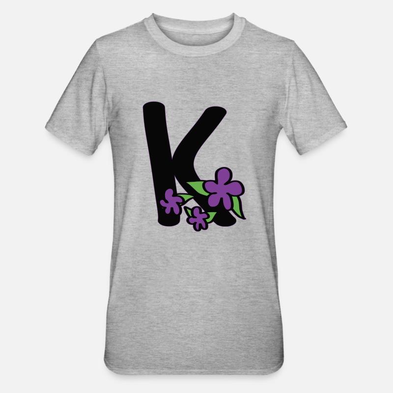 K comme effronté - T-shirt polycoton Unisexe - gris chiné