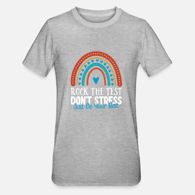 Faire basculer le test - T-shirt polycoton Unisexe - gris chiné