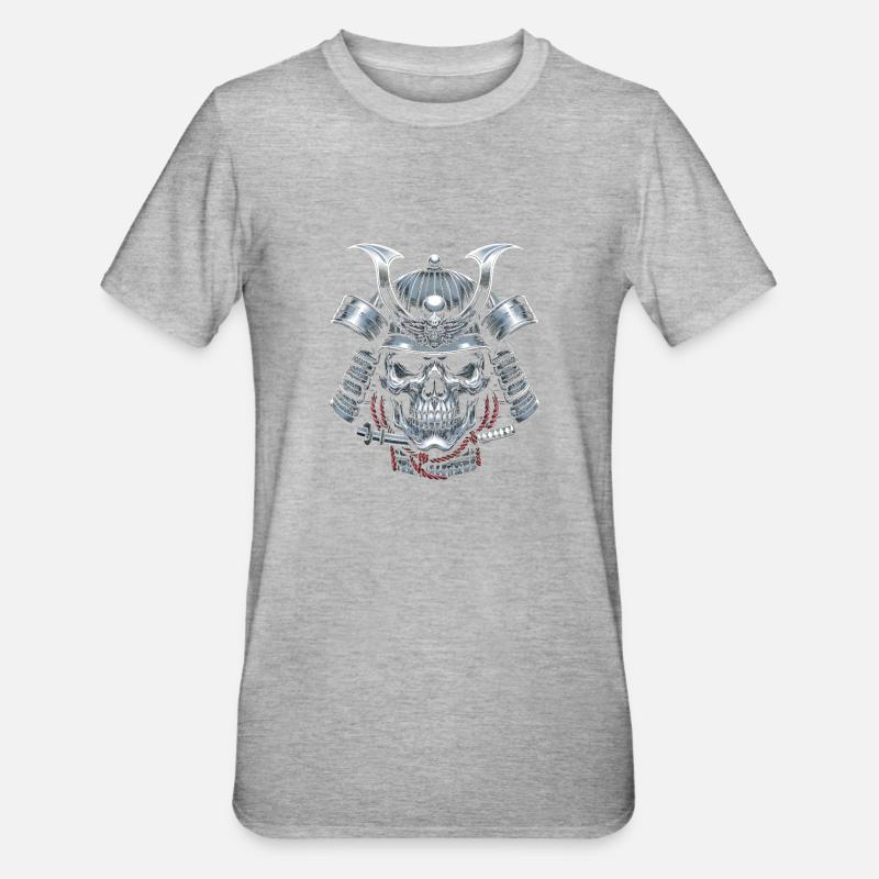 de samouraï éternel - T-shirt polycoton Unisexe - gris chiné