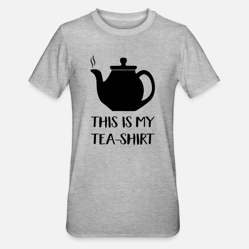 tea shirt - T-shirt polycoton Unisexe - gris chiné