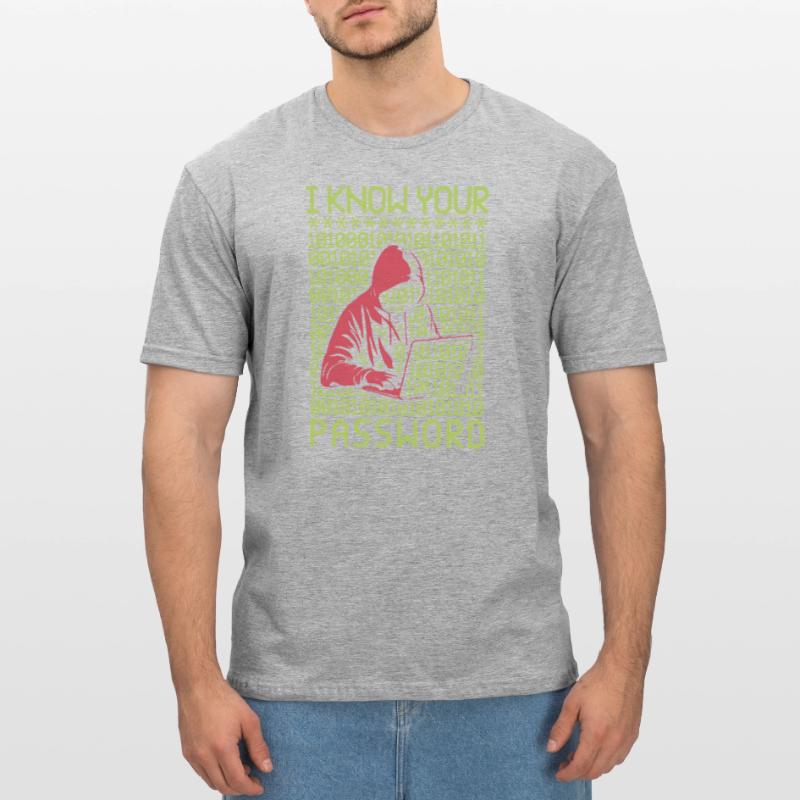Hacker hackt Programmierer Linux Passwort Hacker Unisex Polycotton T-Shirt