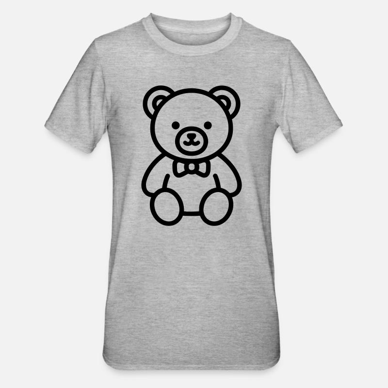ourson - T-shirt polycoton Unisexe - gris chiné