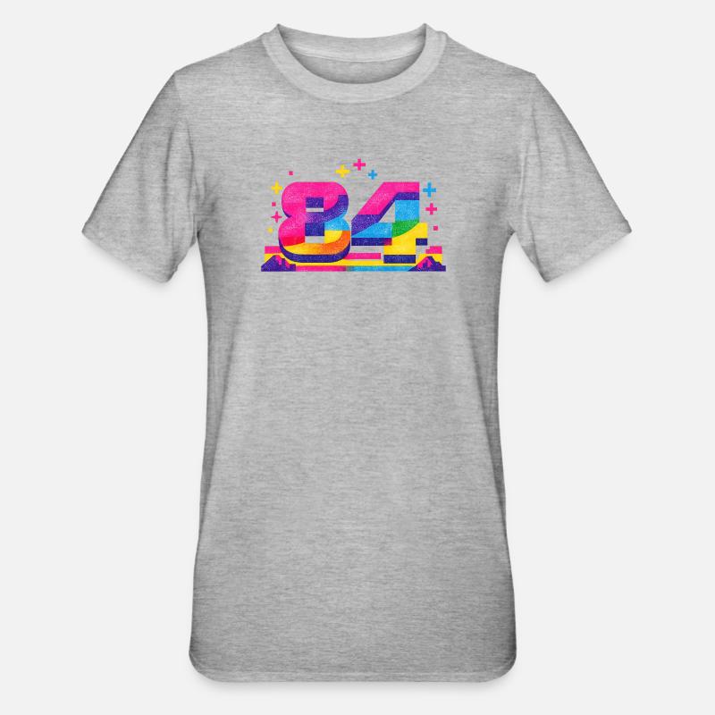 numero_84 - T-shirt polycoton Unisexe - gris chiné
