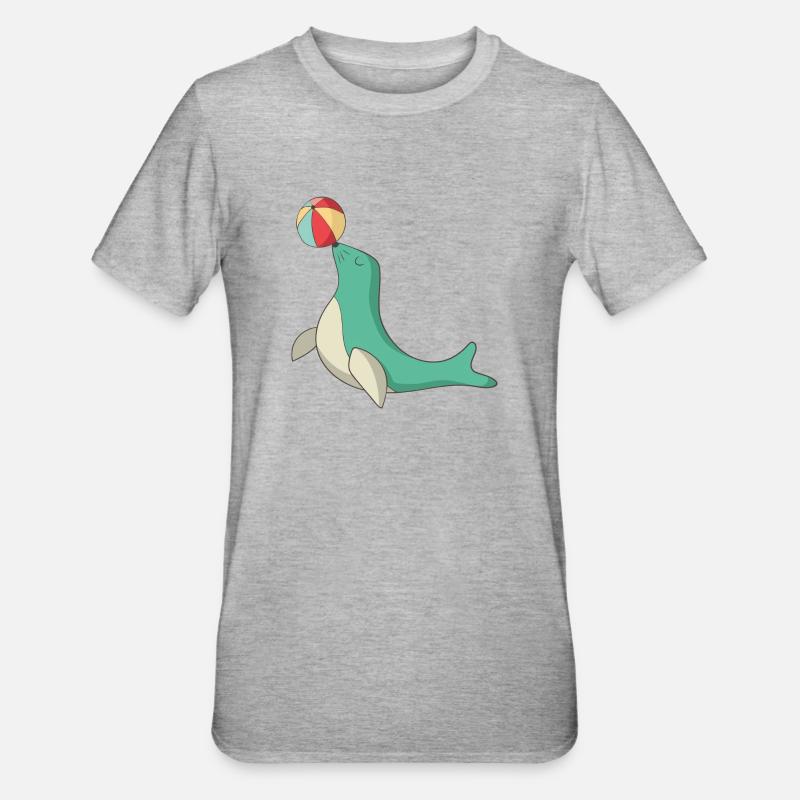 sceau - T-shirt polycoton Unisexe - gris chiné