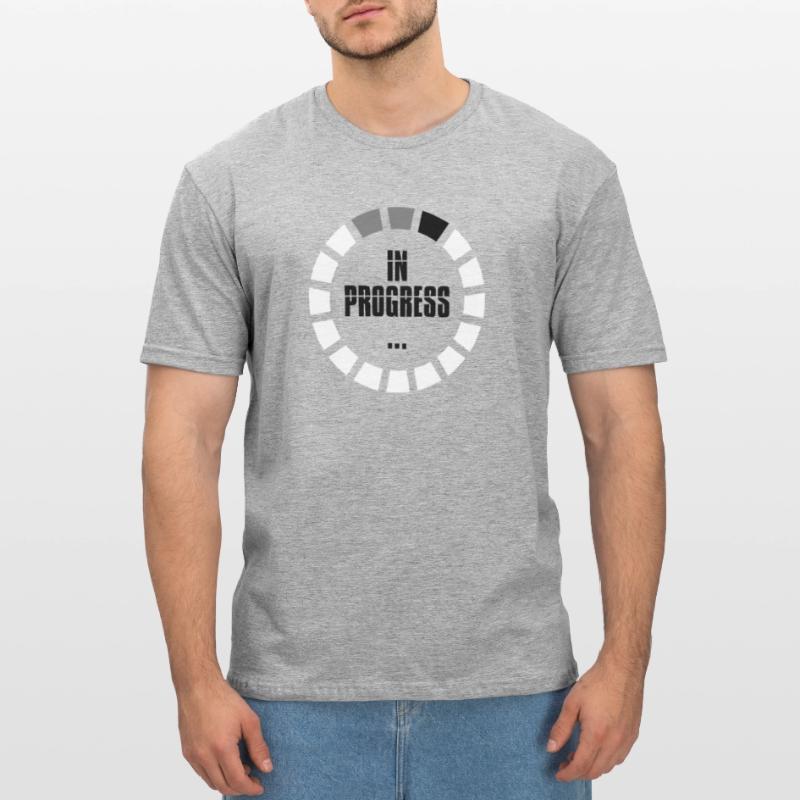 in progress loading sign ring circle loading becomes a Unisex Polycotton T-Shirt