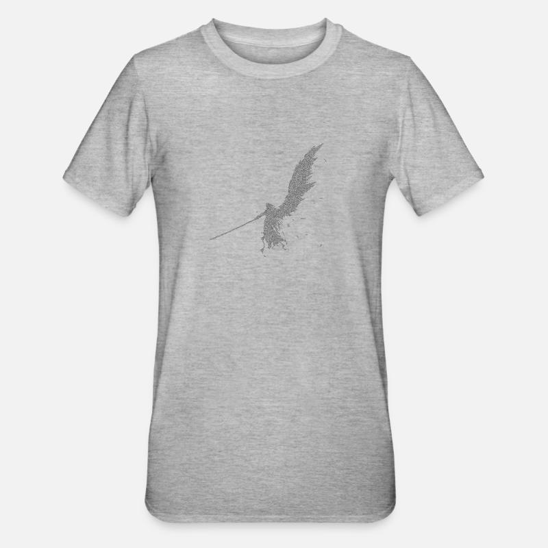 Nuage d'ange épée longue - T-shirt polycoton Unisexe - gris chiné