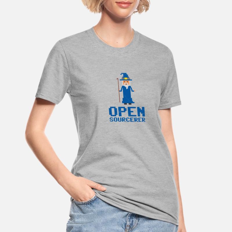 Developer Open Sourcerer Funny Gift Idea Unisex Polycotton T-Shirt