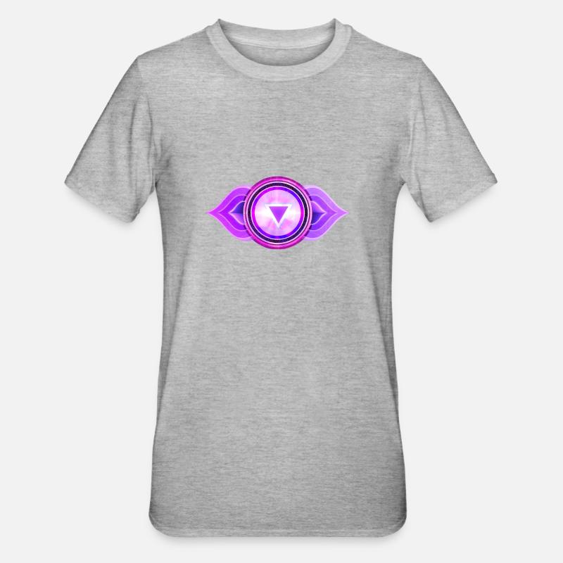 Third eye Chakra, Anja - Unisex Polycotton T-Shirt - heather grey