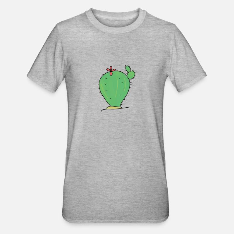 CACTUS CACTUS - T-shirt polycoton Unisexe - gris chiné