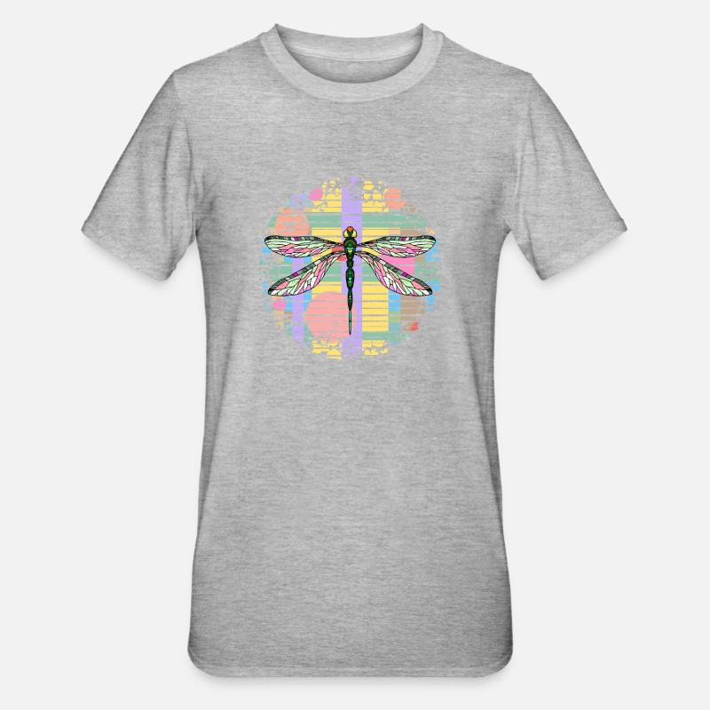 Libellule - T-shirt polycoton Unisexe - gris chiné