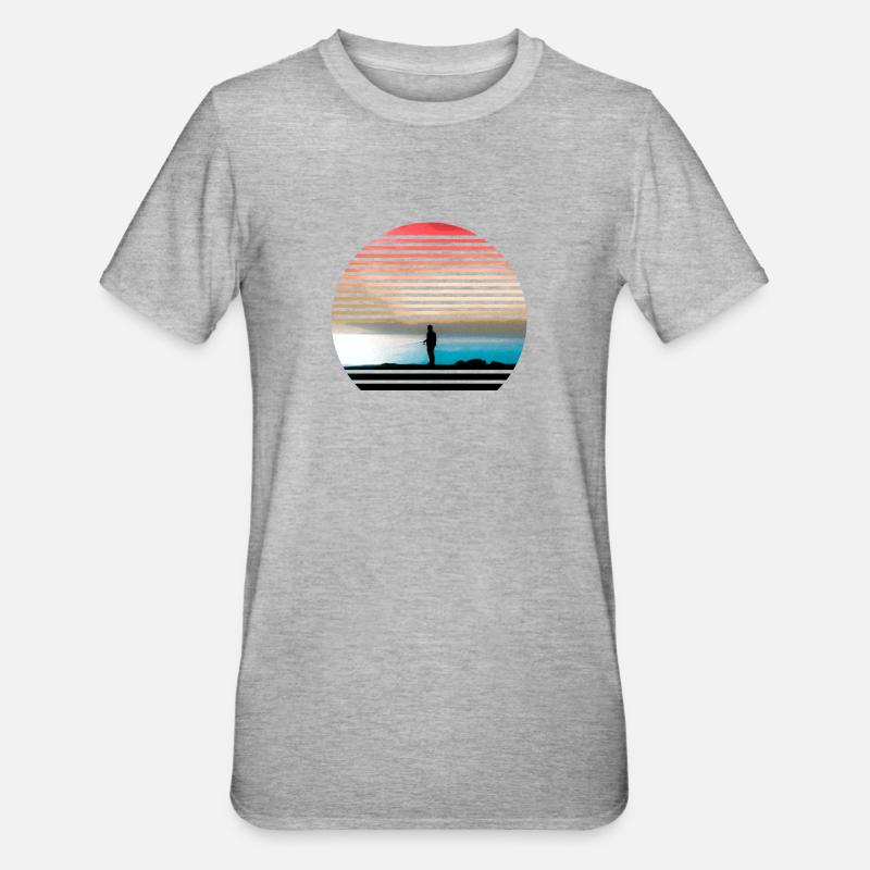 pêcheur - T-shirt polycoton Unisexe - gris chiné
