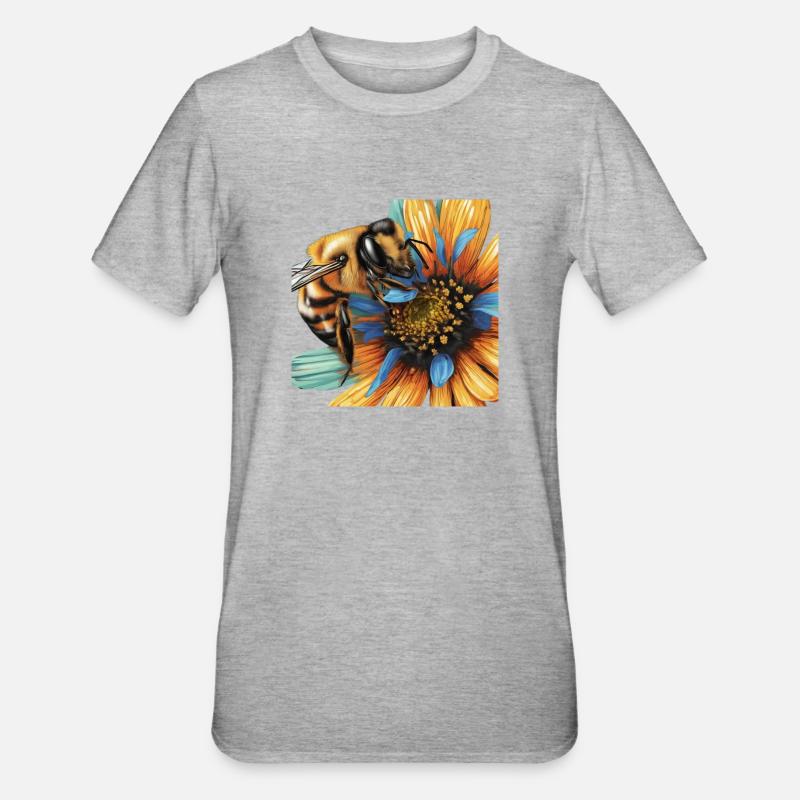 Nektar-Gier - Unisex Polycotton T-Shirt - Grau meliert