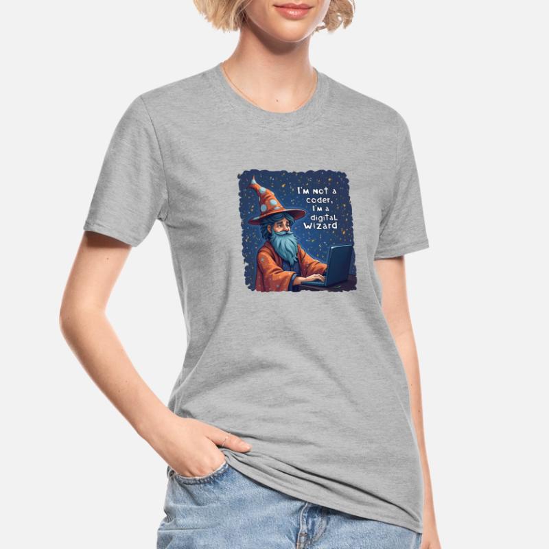 Je ne suis pas un codeur, je suis un programmeur assistant numérique T-shirt polycoton Unisexe