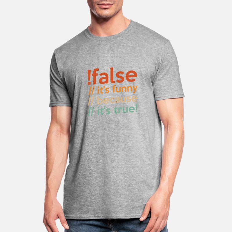 Programmierer false true Informatiker Student Code Unisex Polycotton T-Shirt