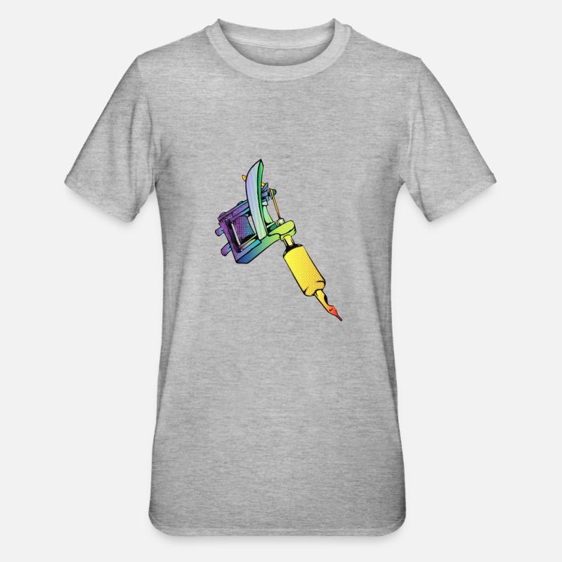 dermograph - Unisex Polycotton T-Shirt - Grau meliert