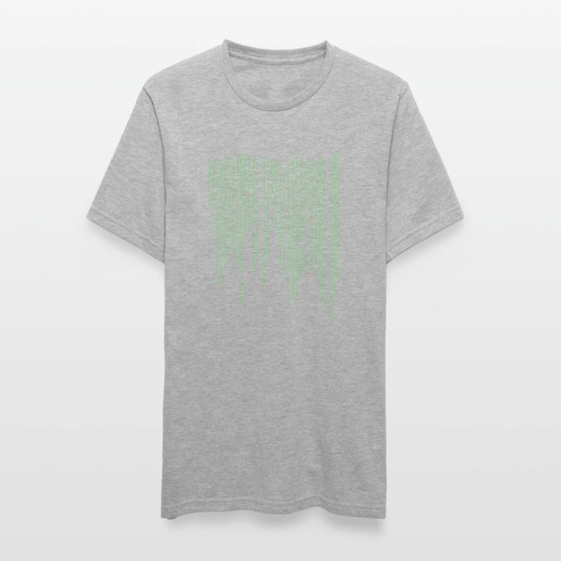 Binary rain Unisex Polycotton T-Shirt