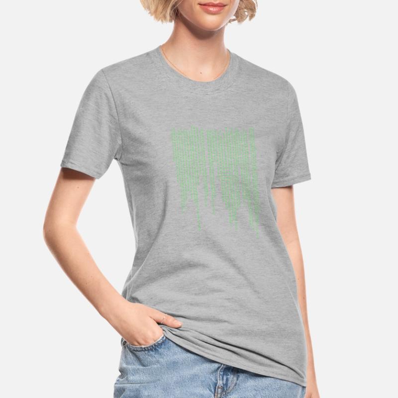 Binary rain Unisex Polycotton T-Shirt