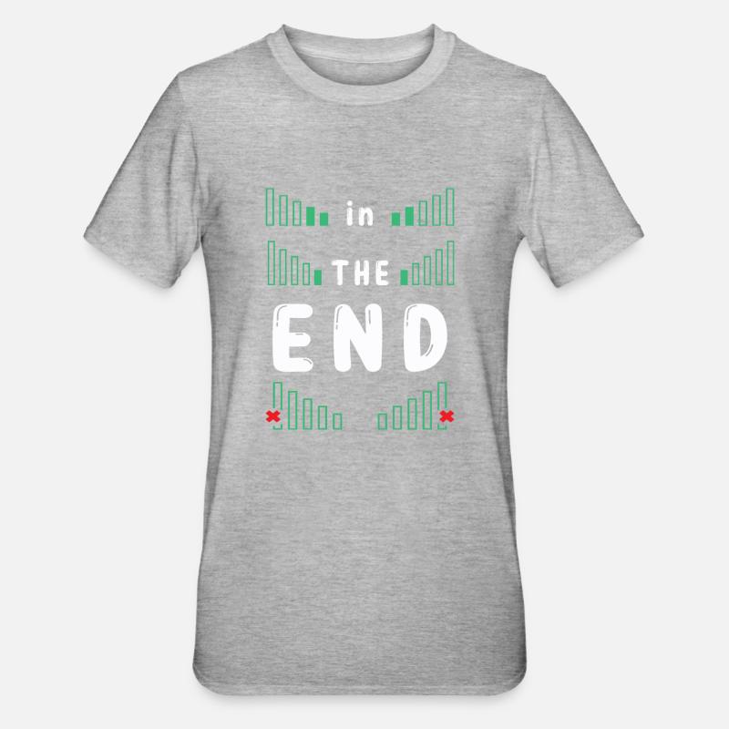 EN FIN de COMPTE - T-shirt polycoton Unisexe - gris chiné
