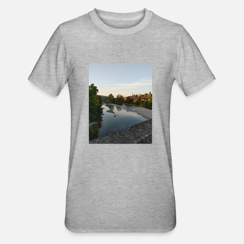 Abendstimmung - Unisex Polycotton T-Shirt - Grau meliert