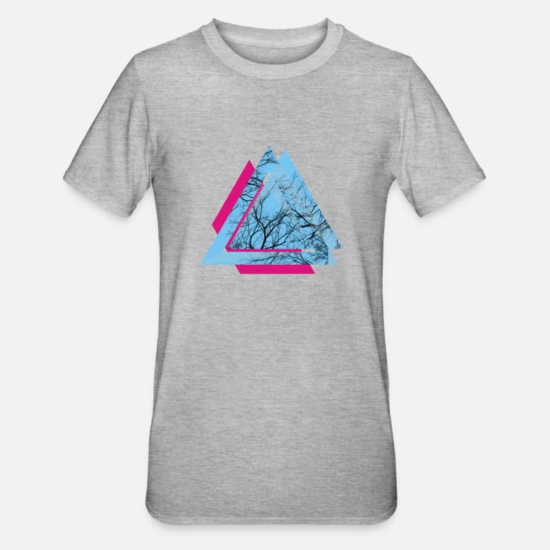 AD Triangle - T-shirt polycoton Unisexe - gris chiné