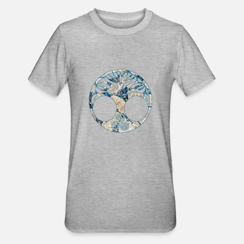 yggdrasil e 242 - T-shirt polycoton Unisexe - gris chiné