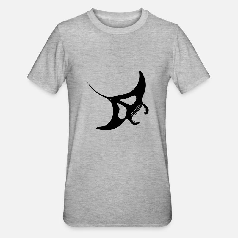 Manta Rochen Vector - T-shirt polycoton Unisexe - gris chiné