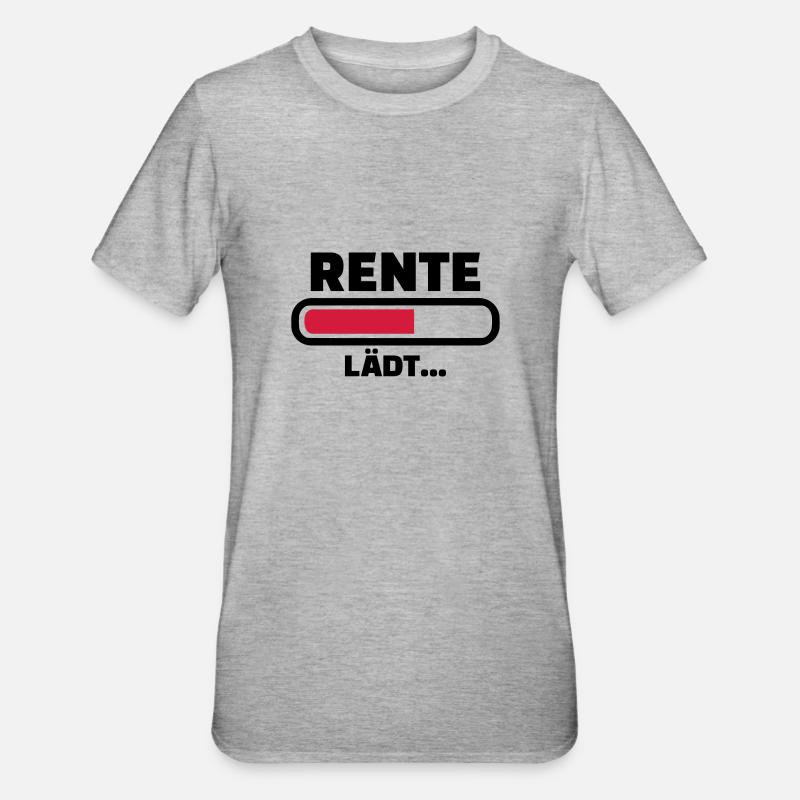 Rente - Unisex Polycotton T-Shirt - Grau meliert