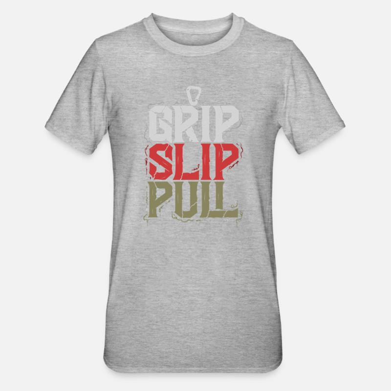 Grip Slip Pull - T-shirt polycoton Unisexe - gris chiné