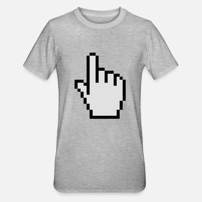 Mouse pointer - T-shirt polycoton Unisexe - gris chiné