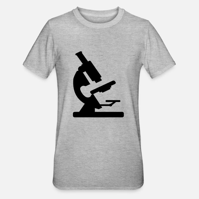 microscope - T-shirt polycoton Unisexe - gris chiné