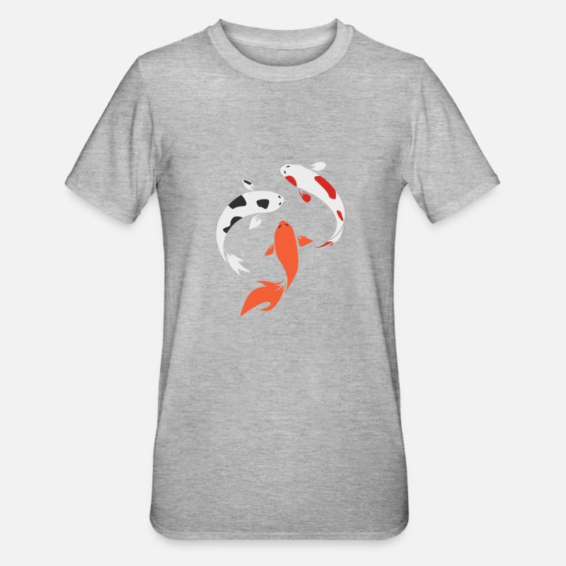 Koi - T-shirt polycoton Unisexe - gris chiné