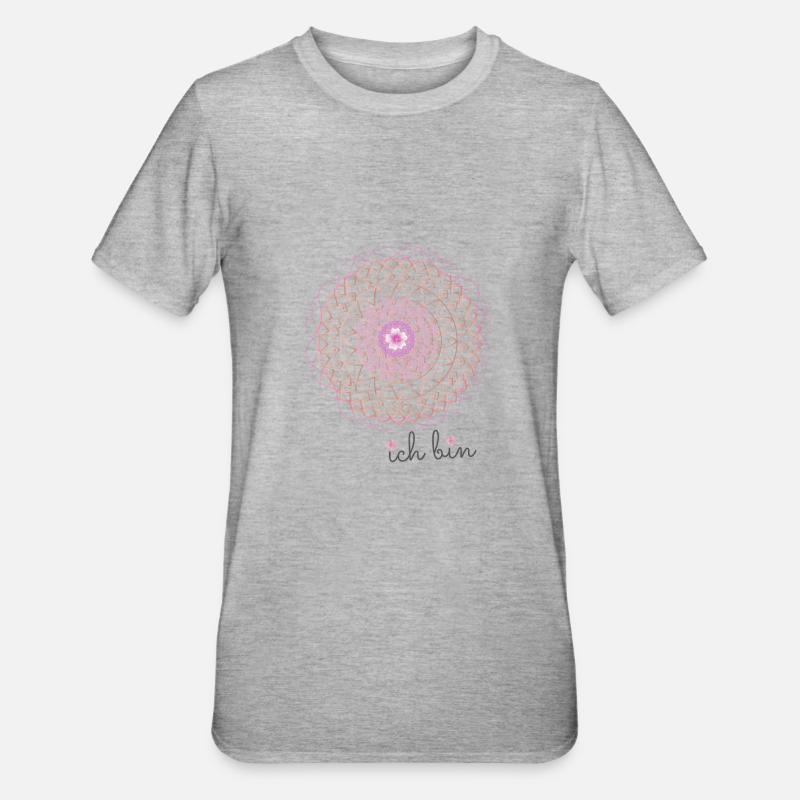 Mandada ich bin - Unisex Polycotton T-Shirt - Grau meliert